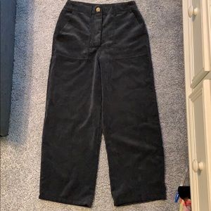 Black Corduroy High waisted Pants
